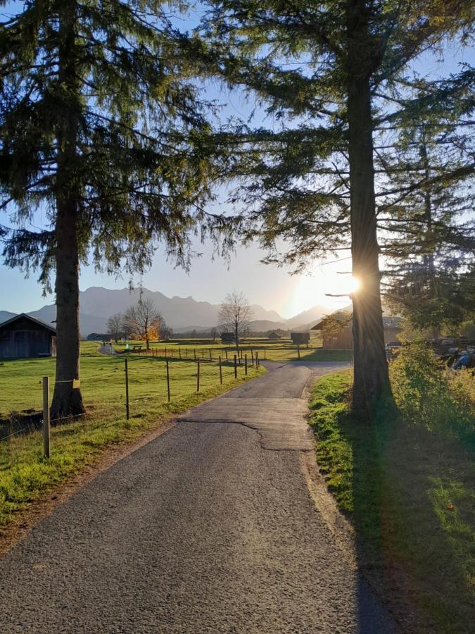 Gaestehaus Zunterer Wallgau Bagian luar foto